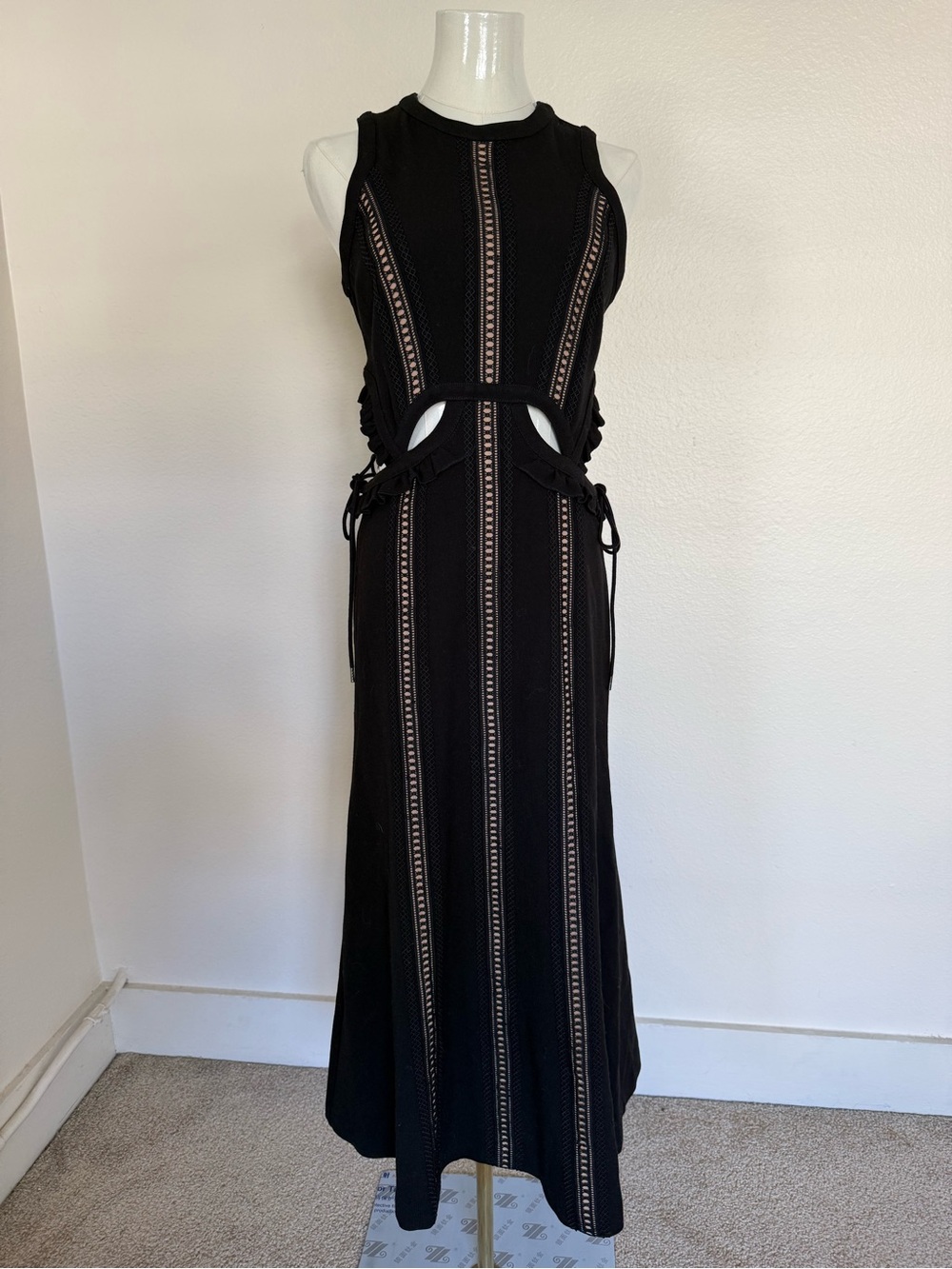 Self-Portrait Black Cutout Dress
